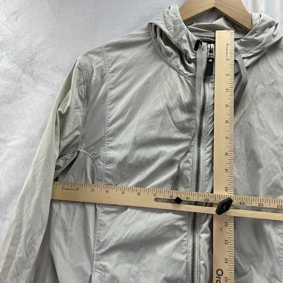 Black Diamond Women's Sz Medium Gray Lightweight Stretch Hooded Jacket Climbing - Picture 5 of 10